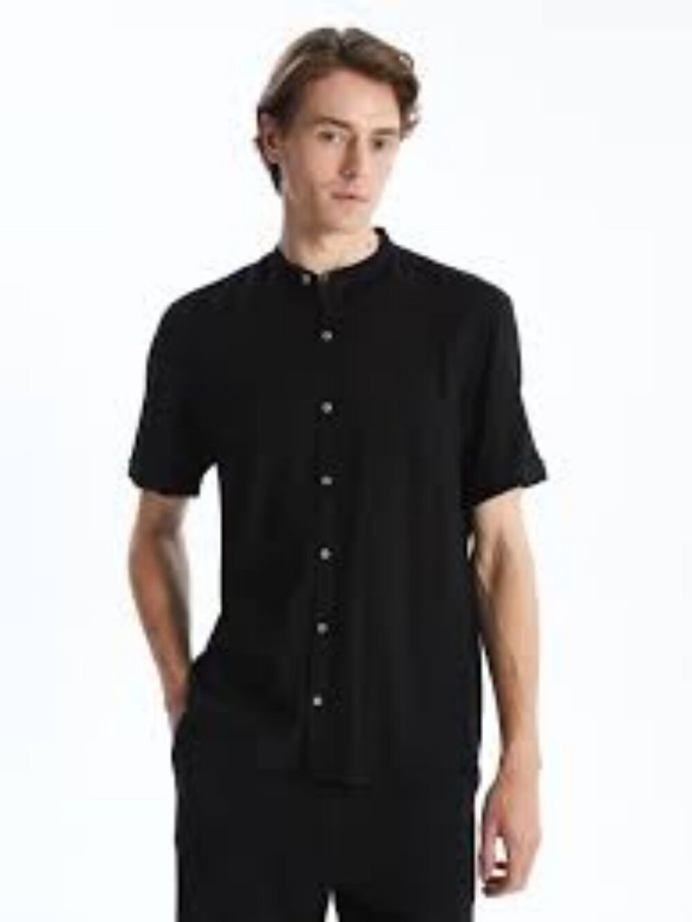 Distinctive Black Button-Up - Picture 3 of 3